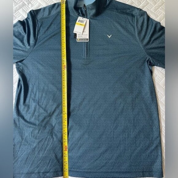 CALLAWAY NEW With Tags Opti-Dry Lightweight 1/4 Zip Long Sleeved Golf Shirt - Picture 9 of 11